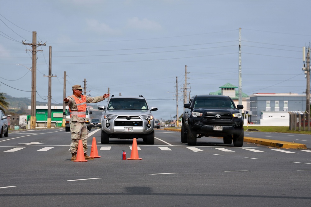 Guam National Guardsmen respond to Typhoon Sinlaku damages