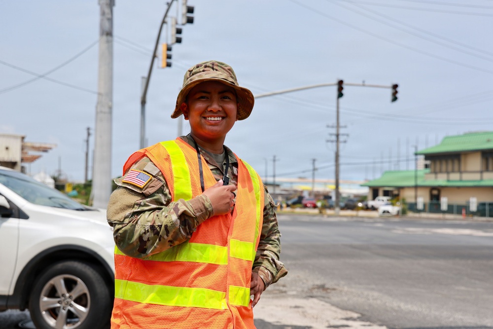 Guam National Guardsmen respond to Typhoon Sinlaku damages