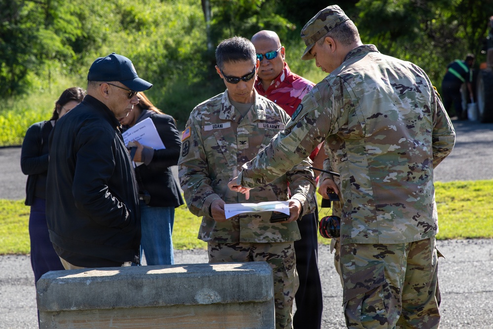 Hawaii National Guard conducts aerial assessment with emergency management leaders following storms