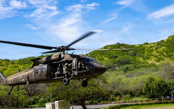 Hawaii National Guard conducts aerial assessment with emergency management leaders following storms