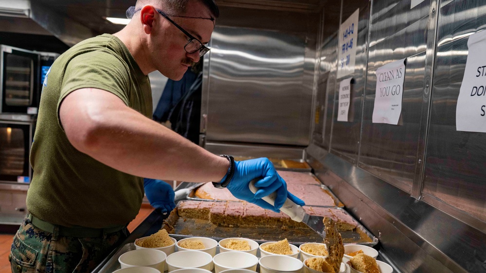 USS Tripoli Serves Lunch