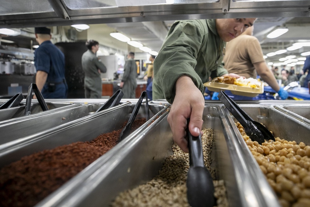 USS Tripoli Serves Lunch