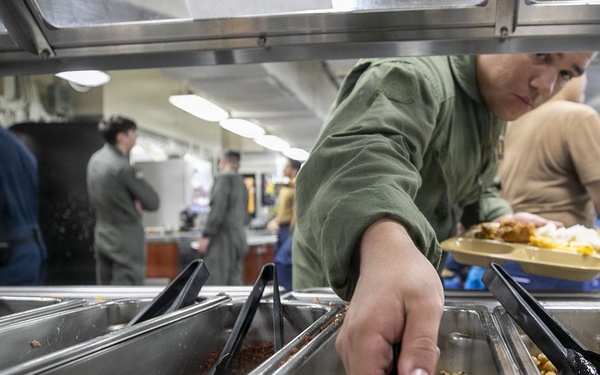 USS Tripoli Serves Lunch