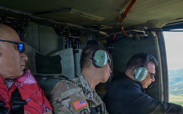 Hawaii National Guard conducts aerial assessment with emergency management leaders following storms