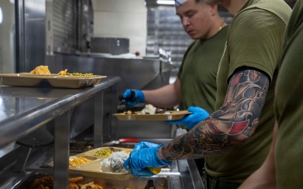USS Tripoli Serves Lunch