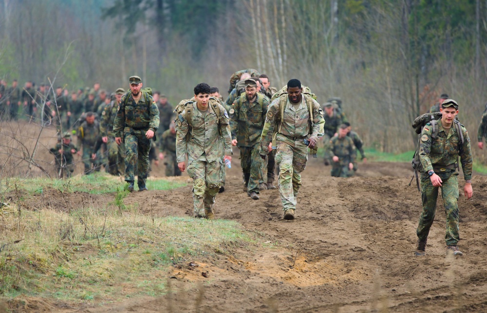 U.S. Soldiers participate in memorial ruck with NATO allies in Lithuania