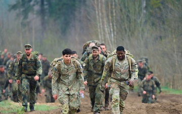 U.S. Soldiers participate in memorial ruck with NATO allies in Lithuania
