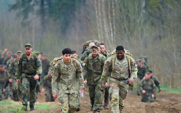 U.S. Soldiers participate in memorial ruck with NATO allies in Lithuania