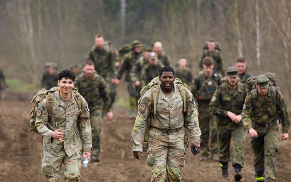 U.S. Soldiers participate in memorial ruck with NATO allies in Lithuania