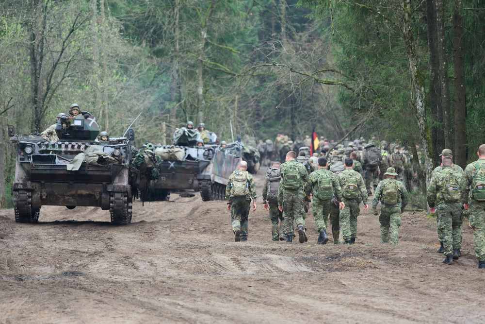 U.S. Soldiers participate in memorial ruck with NATO allies in Lithuania