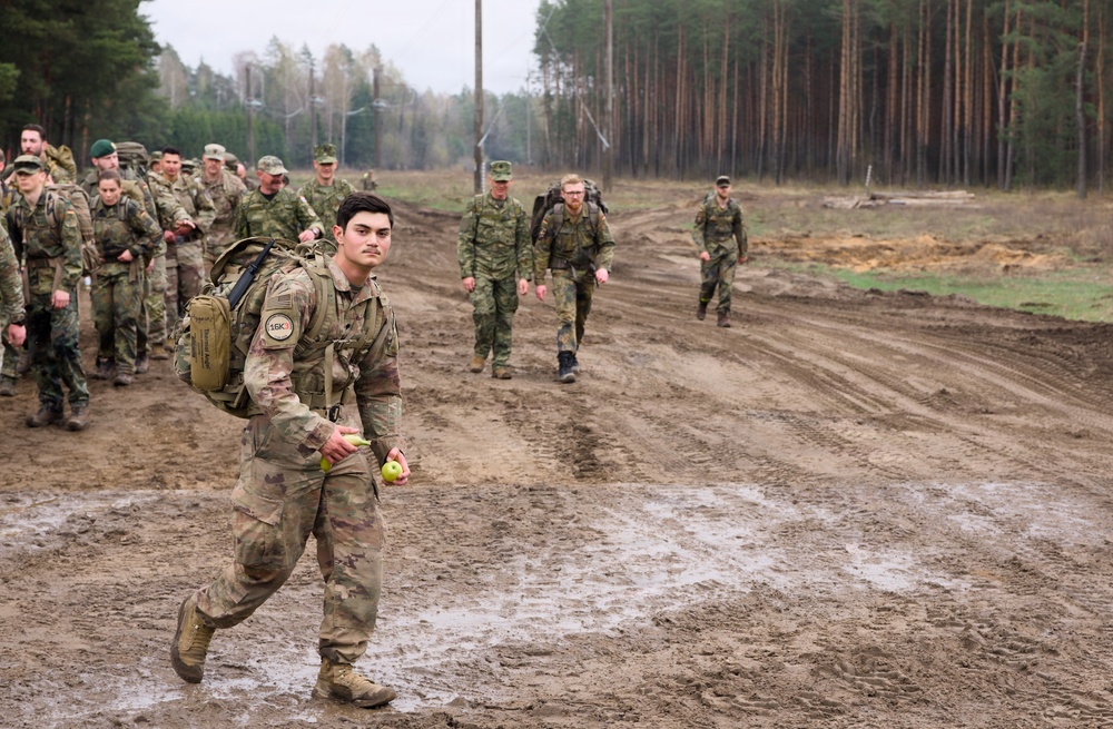 U.S. Soldiers participate in memorial ruck with NATO allies in Lithuania