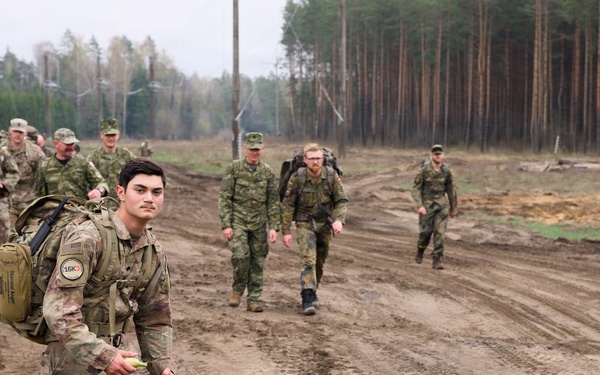 U.S. Soldiers participate in memorial ruck with NATO allies in Lithuania