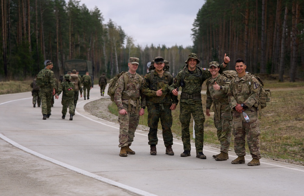 U.S. Soldiers participate in memorial ruck with NATO allies in Lithuania
