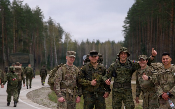 U.S. Soldiers participate in memorial ruck with NATO allies in Lithuania