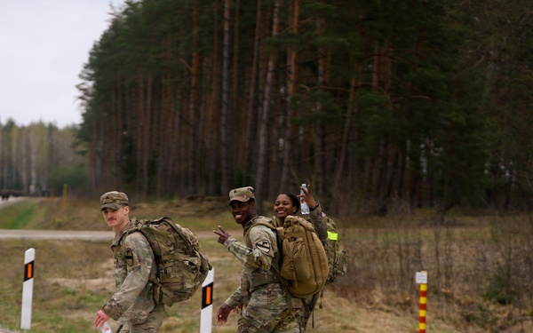 U.S. Soldiers participate in memorial ruck with NATO allies in Lithuania