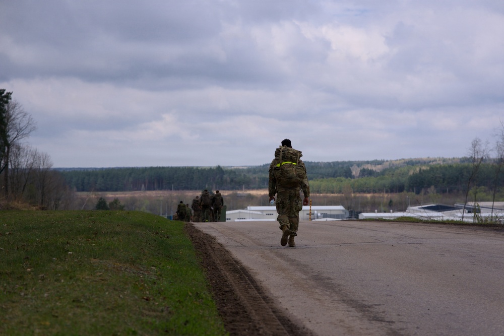 U.S. Soldiers participate in memorial ruck with NATO allies in Lithuania