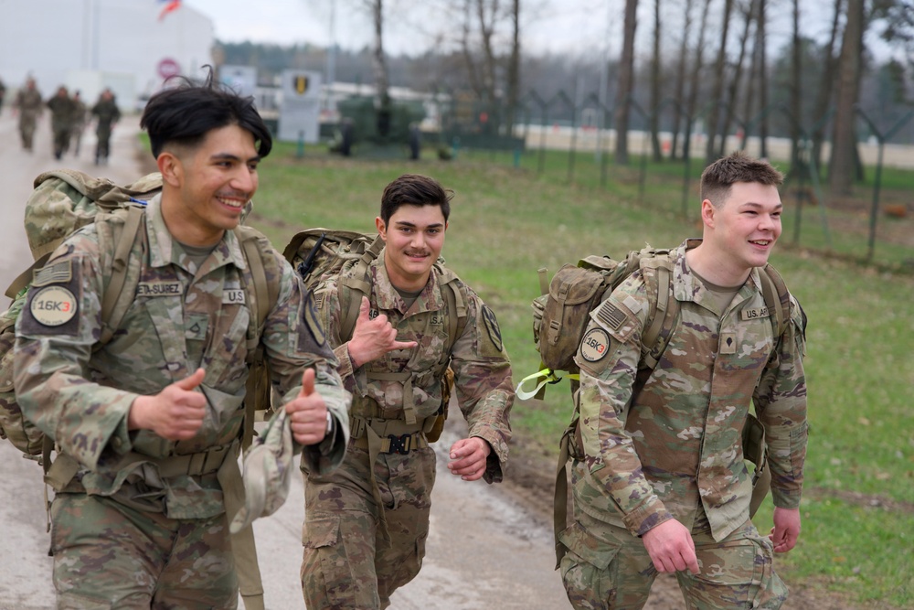 U.S. Soldiers participate in memorial ruck with NATO allies in Lithuania