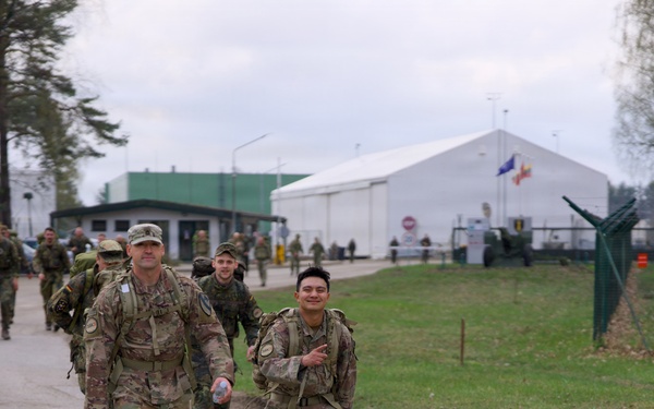 U.S. Soldiers participate in memorial ruck with NATO allies in Lithuania