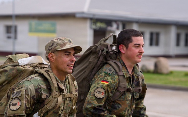 U.S. Soldiers participate in memorial ruck with NATO allies in Lithuania