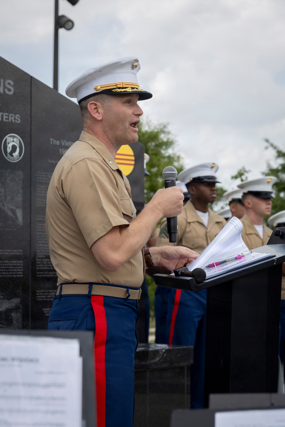Fleet Week Houston wreath-laying ceremony