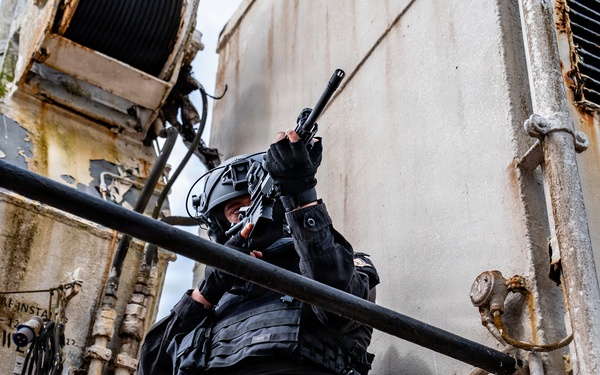 Multinational forces conduct maritime close-quarters combat and medical evacuation training