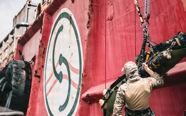 Multinational forces conduct maritime close-quarters combat and medical evacuation training