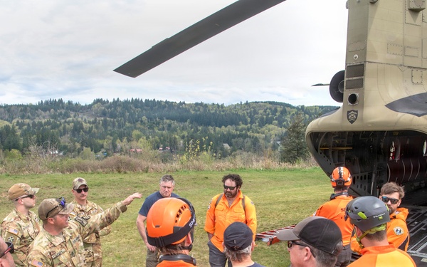 Water Rescue Team Air Mobility Exercise