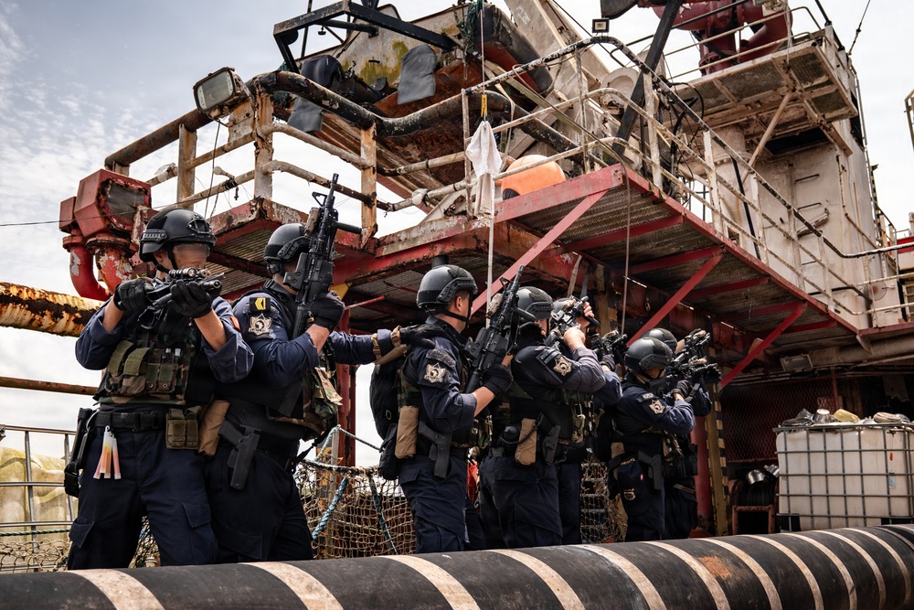 Multinational forces conduct maritime close-quarters combat and medical evacuation training