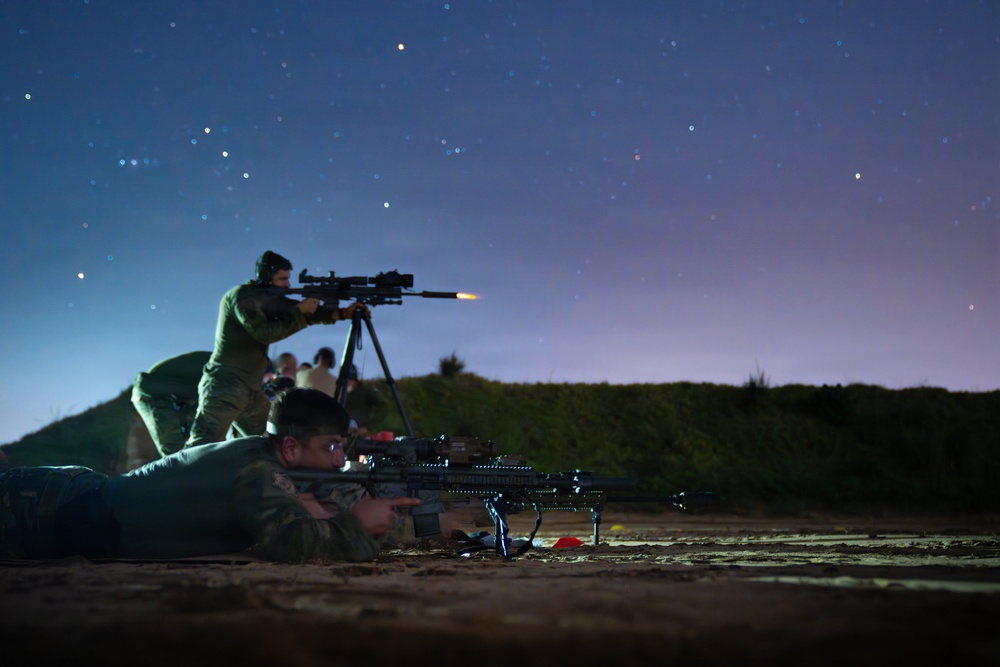 Multinational special operations forces execute sniper training during Flintlock 26