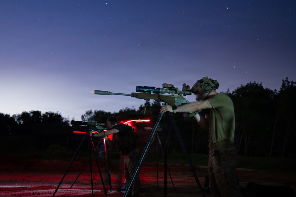 Multinational special operations forces execute sniper training during Flintlock 26