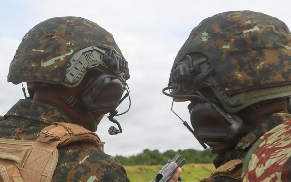 Multinational special operations forces execute rifle and pistol marksmanship drills during Flintlock 26