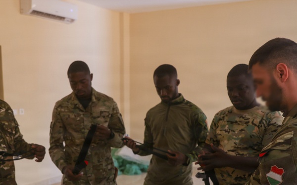 U.S. and Hungarian Service Members Host Tactical Combat Casualty Care Training for Ivorian and Dutch Service Members