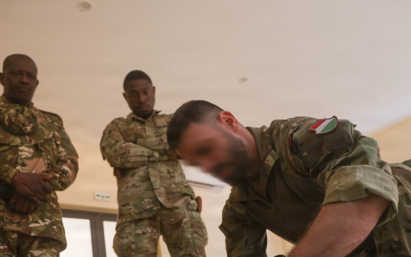 U.S. and Hungarian Service Members Host Tactical Combat Casualty Care Training for Ivorian and Dutch Service Members