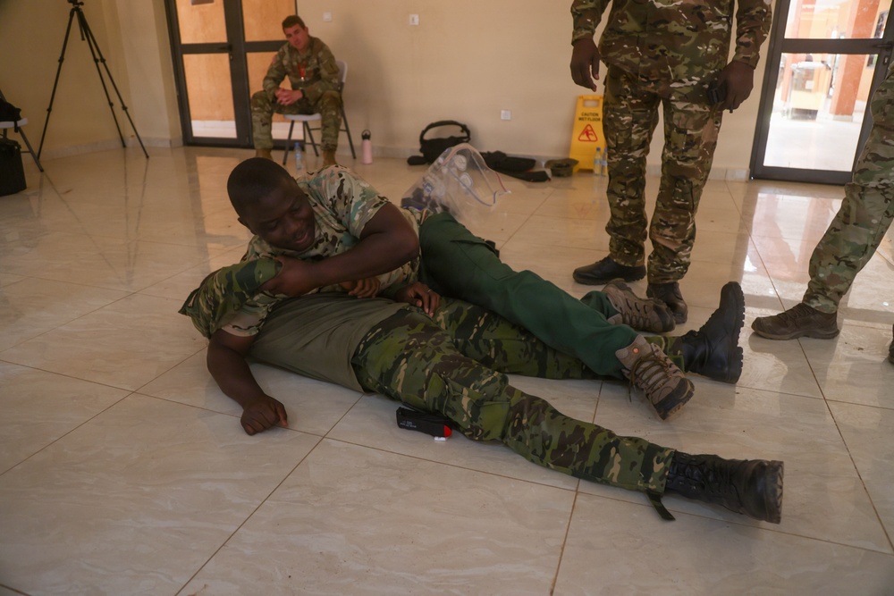 U.S. and Hungarian Service Members Host Tactical Combat Casualty Care Training for Ivorian and Dutch Service Members