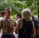 U.S. Marines with MWSS-272 attend an officer social event