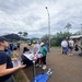 Laulima Navy volunteers unite to clean the Pearl Harbor Bike Path in Aiea.