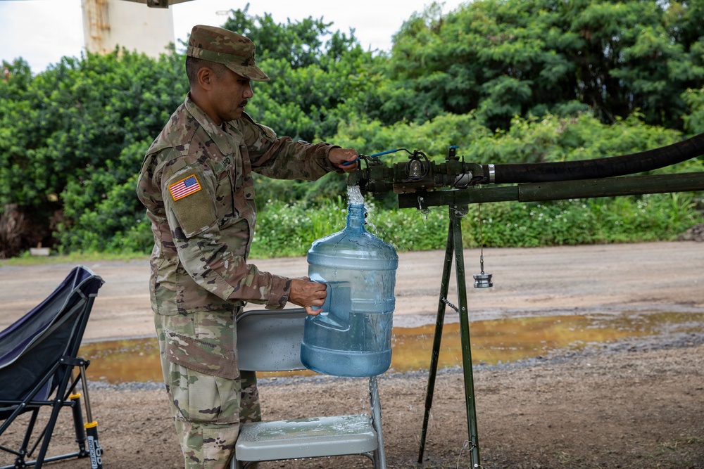 Hawaii National Guard provides drinking water to Waialua community