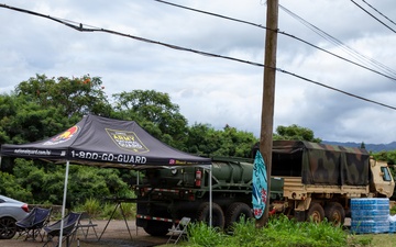 Hawaii National Guard provides drinking water to Waialua community