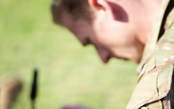 Competitor Uses sUAS Drone During Best Ranger Competition