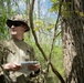 Airmen from the 113th Contingency Response Squadron practice land navigation at Camp Atterbury Joint Maneuver Training Center