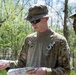 Airmen from the 113th Contingency Response Squadron practice land navigation at Camp Atterbury Joint Maneuver Training Center