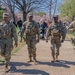Soldiers from the Mississippi National Guard patrol during the Cherry Blossom Festival