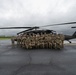 Airmen from the 113th Contingency Response Squadron and 181st Medical Group participate in Round-robin helicopter training on a UH-60 Black Hawk at Camp Atterbury