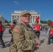 Mississippi National Guard Soldiers patrol at the Lincoln Memorial