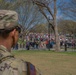Mississippi National Guard Soldiers patrol during a protest at the Lincoln Memorial