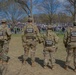 Mississippi National Guard Soldiers patrol during a protest at the Lincoln Memorial