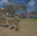Mississippi National Guard Soldiers patrol during a protest at the Lincoln Memorial