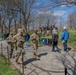 Mississippi National Guard Soldiers patrol during a protest at the Lincoln MemoriaL