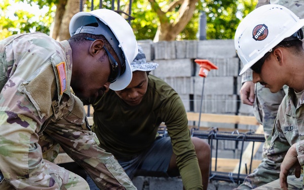 U.S. and Philippine Forces Build School During Exercise Balikatan 2026