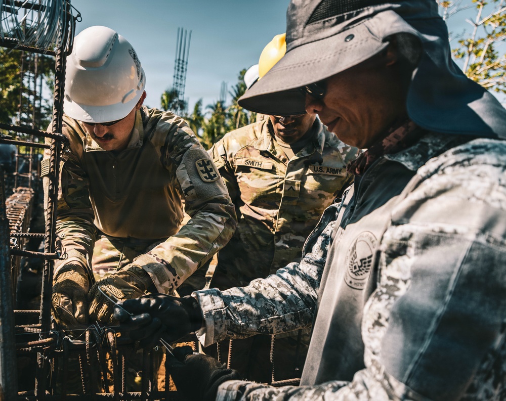 U.S. and Philippine Forces Build School During Exercise Balikatan 2026